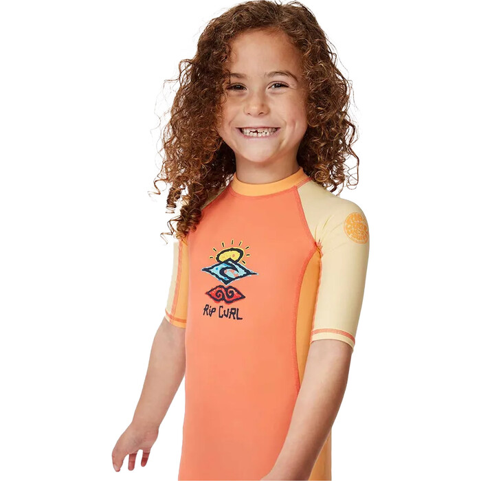 2024 Rip Curl Infantes Traje De Surf Cosmic UV TNDTRV - Red Rock